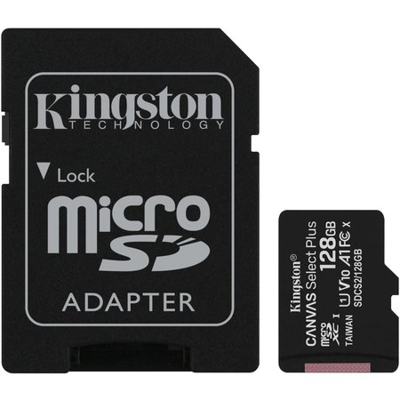 KINGSTON BRASS 128GB micSDXC Canvas Select Pl, SDCS2128GB SDCS2/128GB